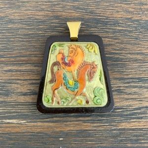Enamel Horse drop
